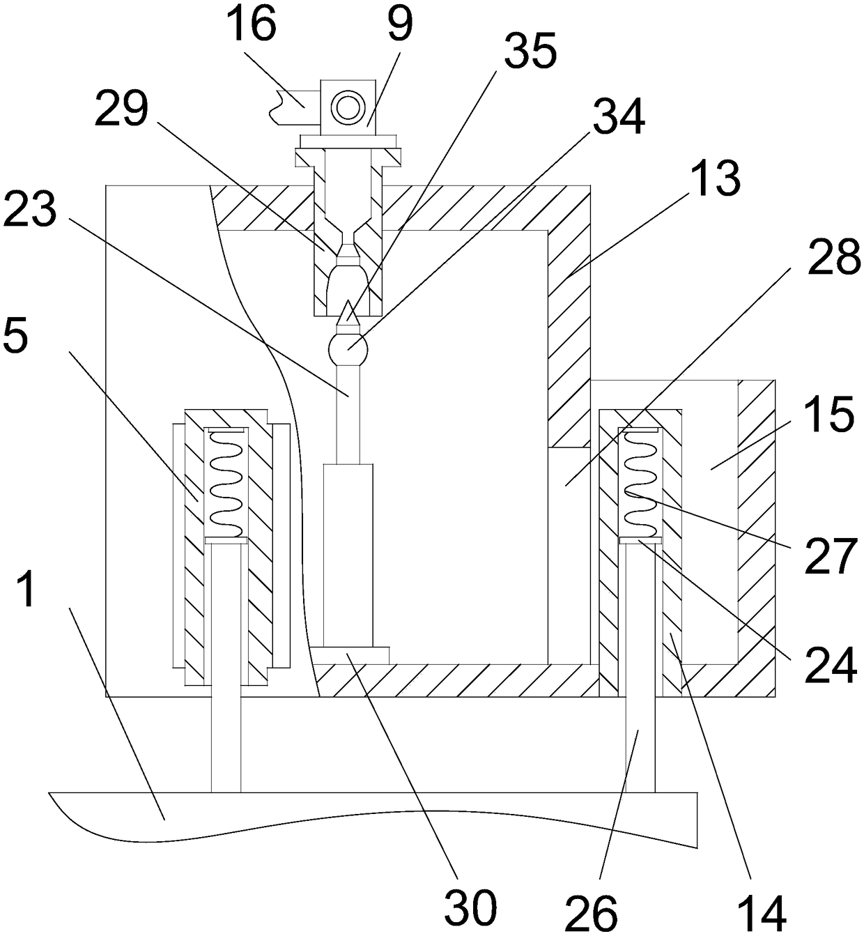 Automatic feeding device for ecological chicken