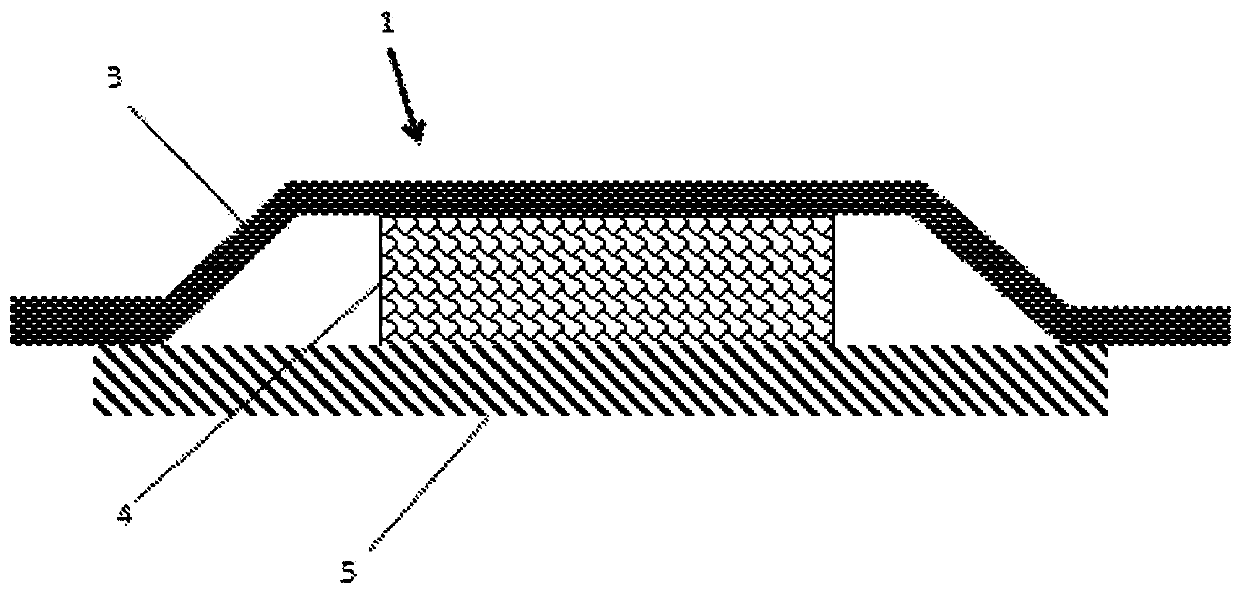Device for humidification of textile electrode