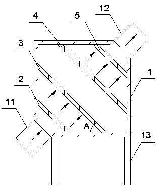 Special waste gas filtering tool for preparing green starch packaging membrane