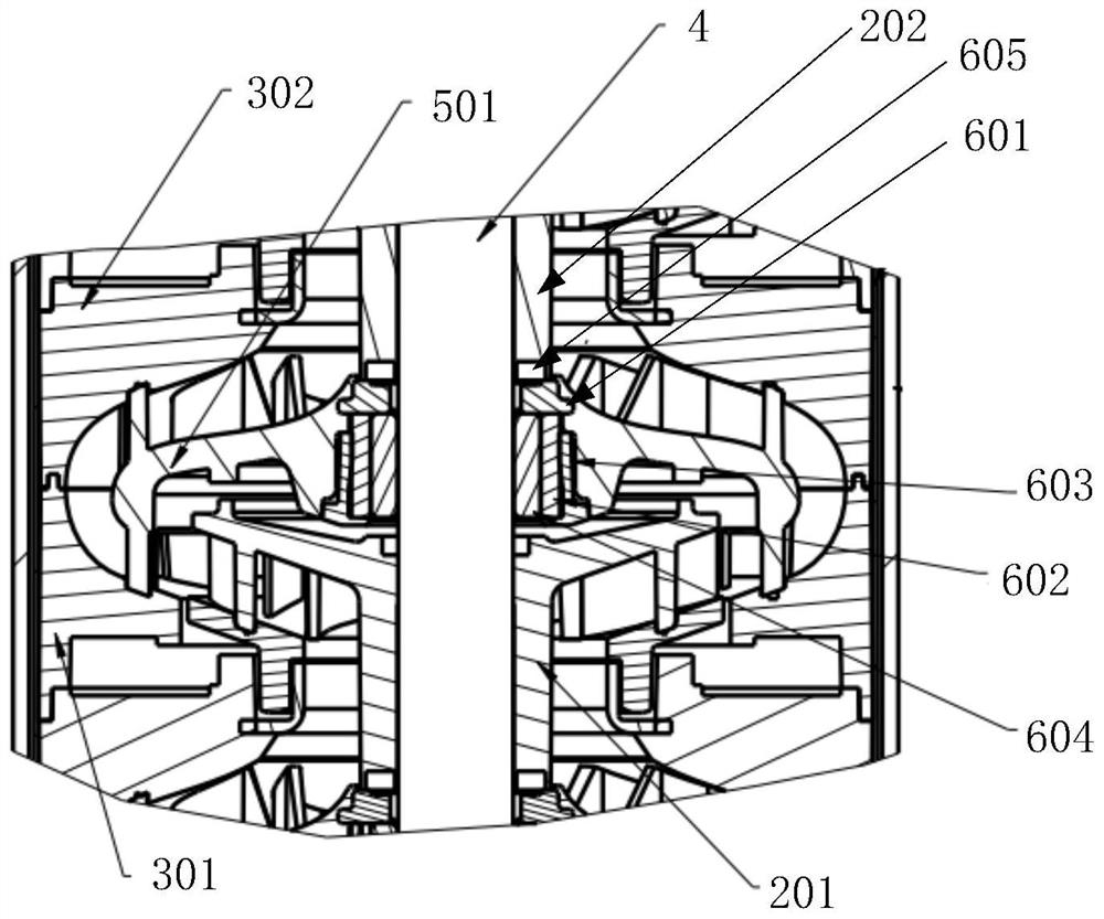 Deep-well pump and impeller transmission structure