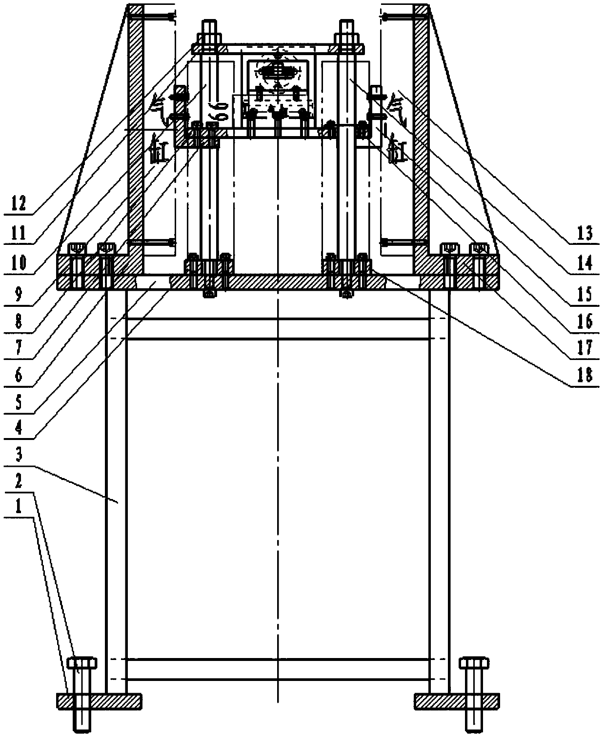 Automatic reclaiming device and method for j53‑300t friction press