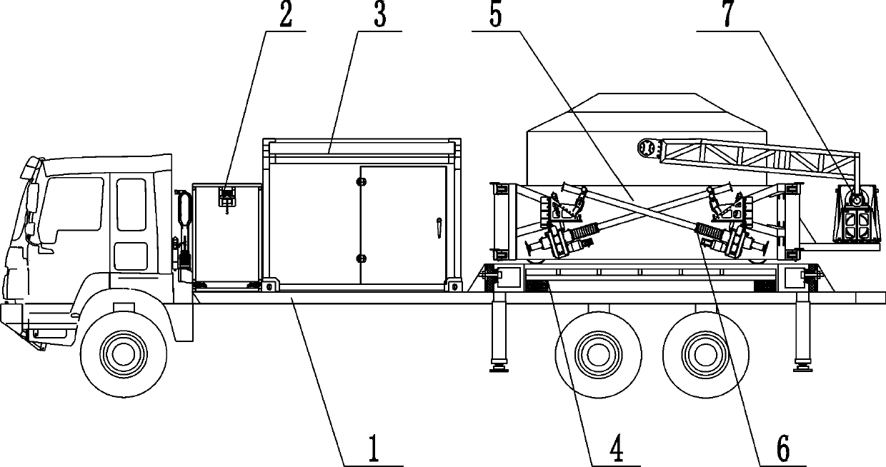 Integrated carrier vehicle body of theodolite carrier vehicle