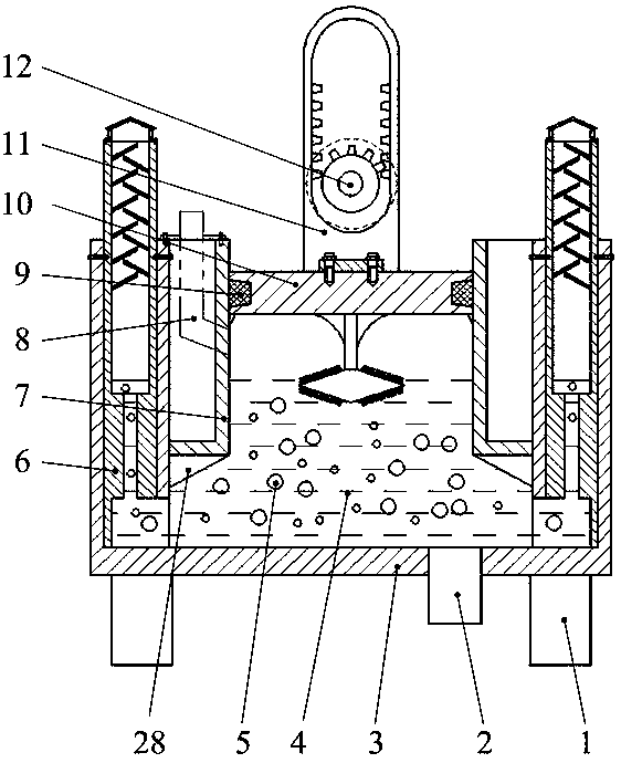 Pulping equipment based on reciprocating flow disturbance and pressure jet impact type pulping