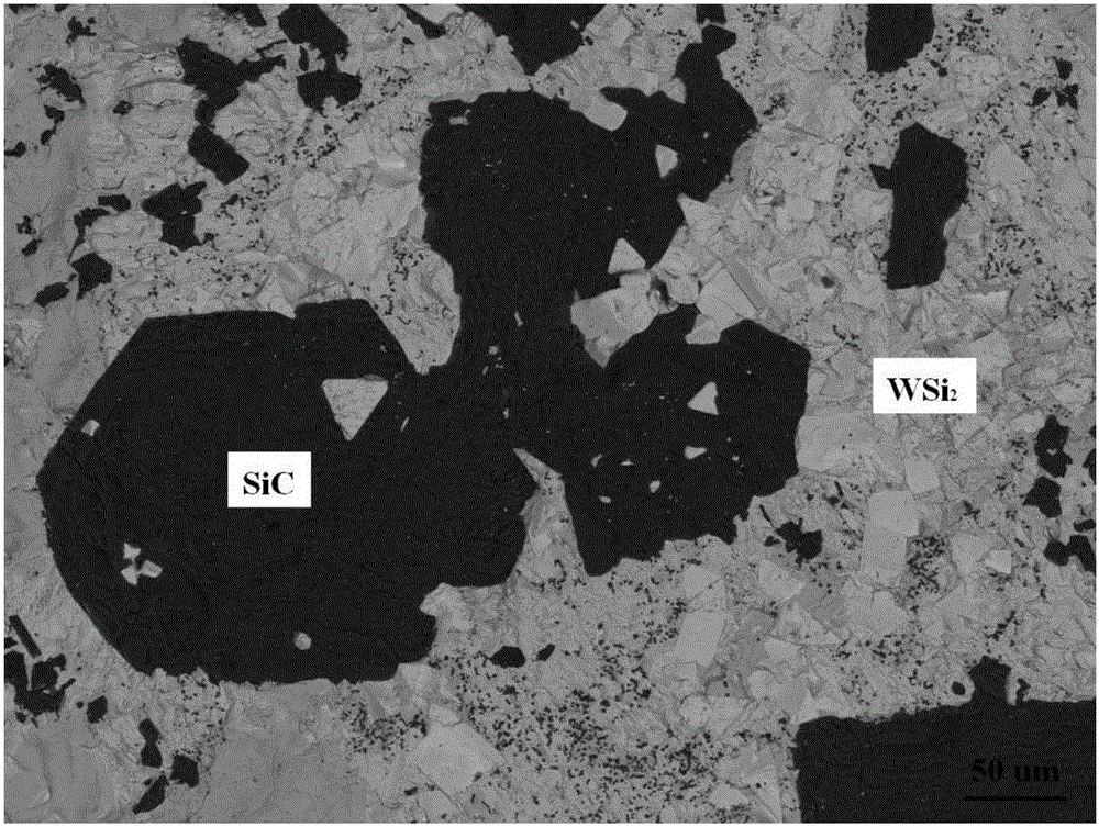 Preparation method of carbon/carbon composite material surface metal tungsten gradient coating