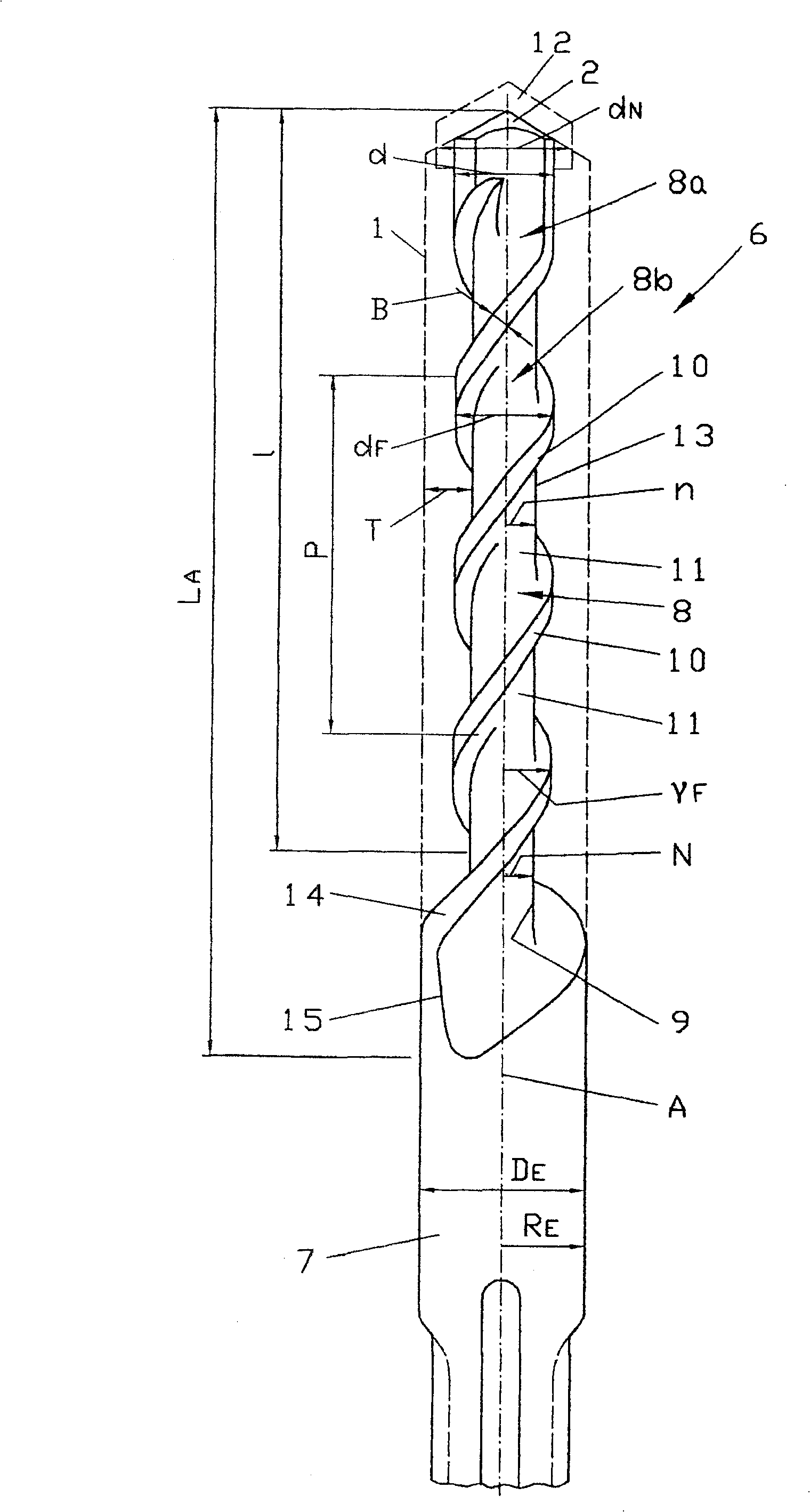 Method for producing tools especially arilling bit or milling cutter