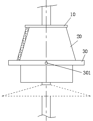 Cleaning device for anti-pollution flashover porcelain insulator of electrostatic dust collector