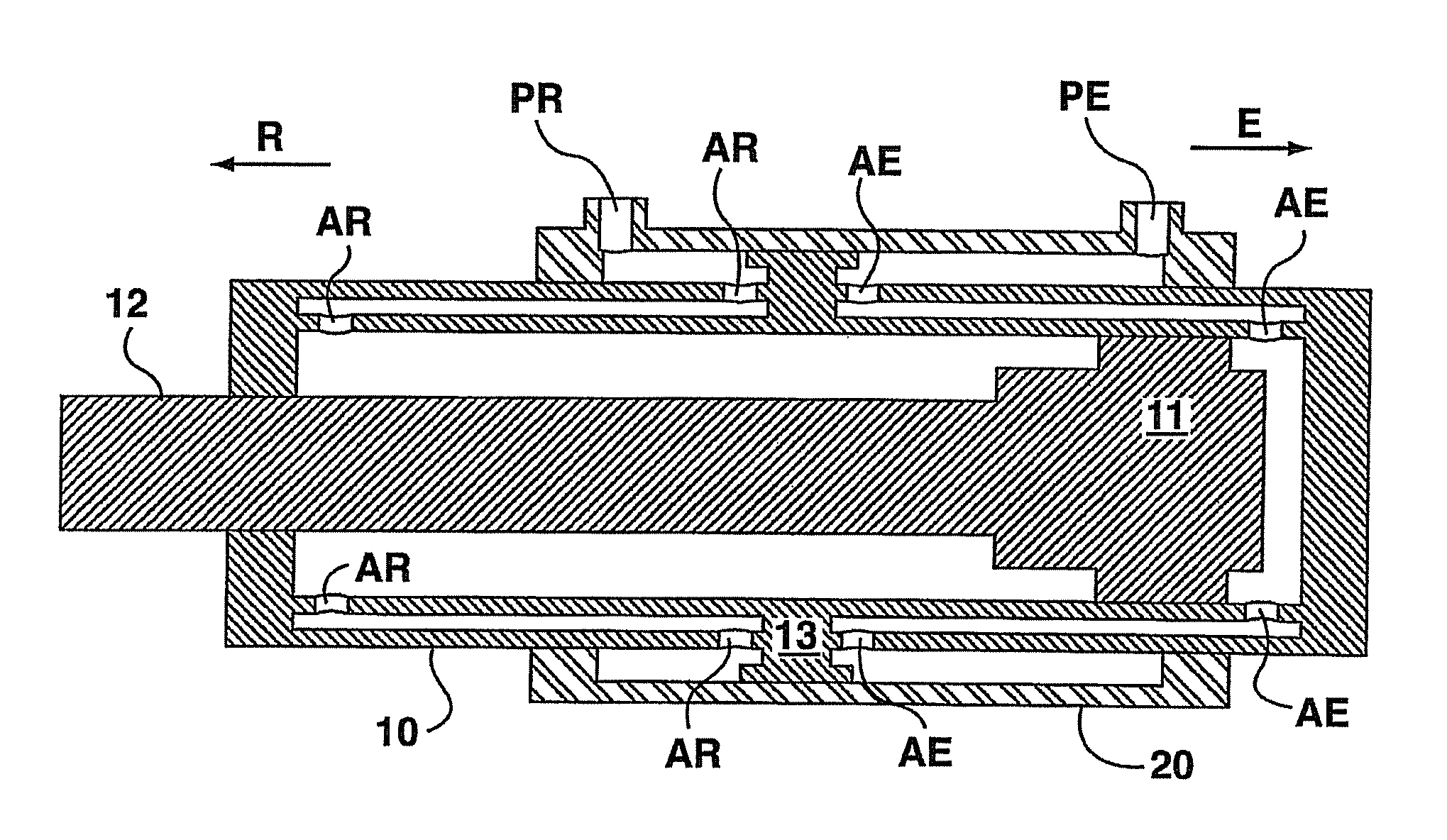 Two-stage double acting hydraulic cylinder assembly and use thereof in apparatus for digging and transplanting trees