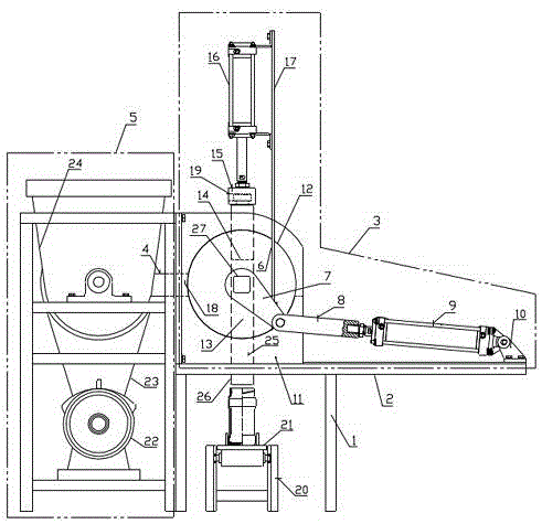 Piston type food racking machine and racking method thereof