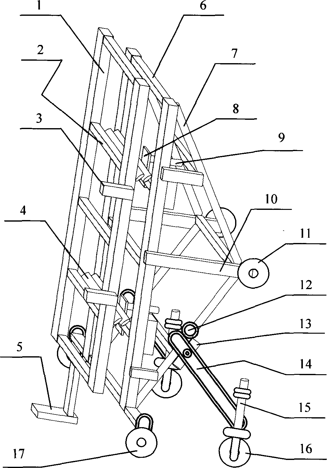 Movable wallboard-mounting carriage