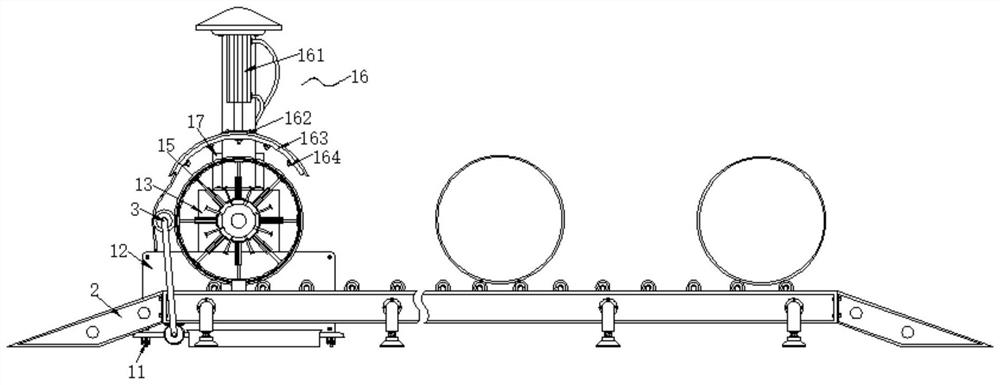 Efficient cleaning process for large conveying pipeline