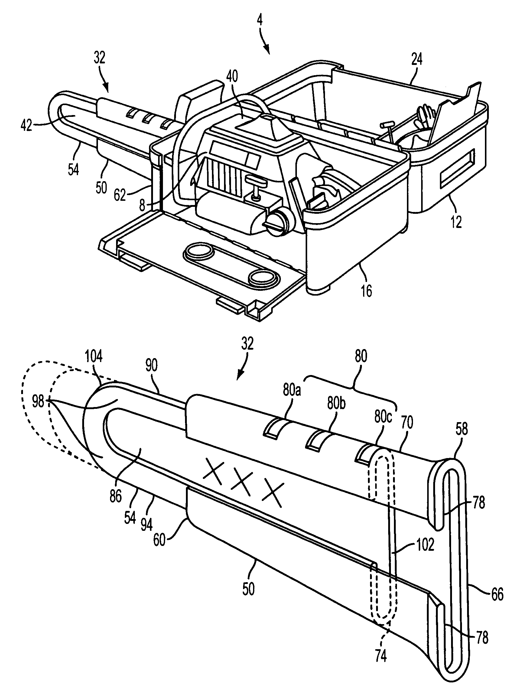 Tool case having scabbard with adjustable length