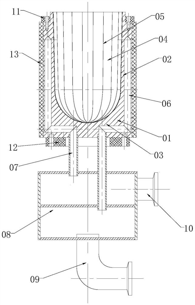 3D printing device and method for preparing water-cooled copper crucible