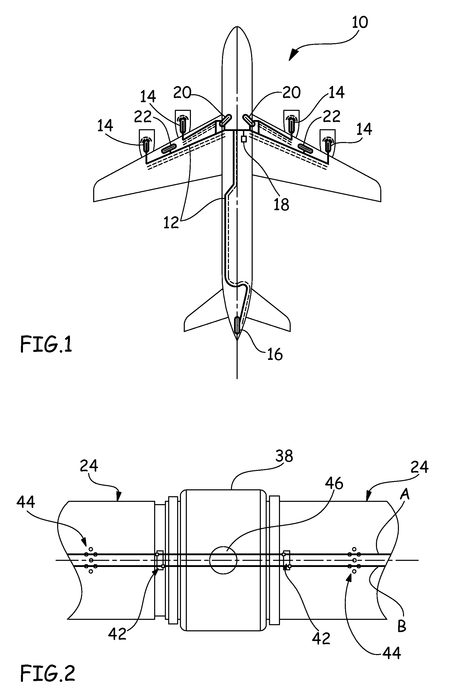 Pressurised hot air duct of an aircraft equipped with a device for detecting air leakage