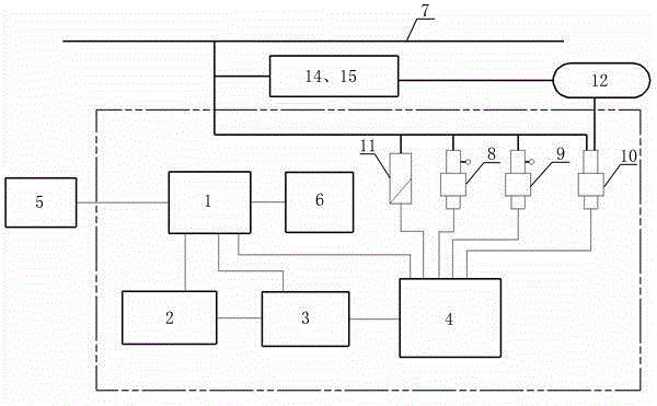 Train wireless electric pneumatic breaking control system and control method thereof