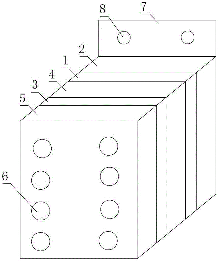 A kind of anode applied to alkaline zinc-nickel alloy electroplating