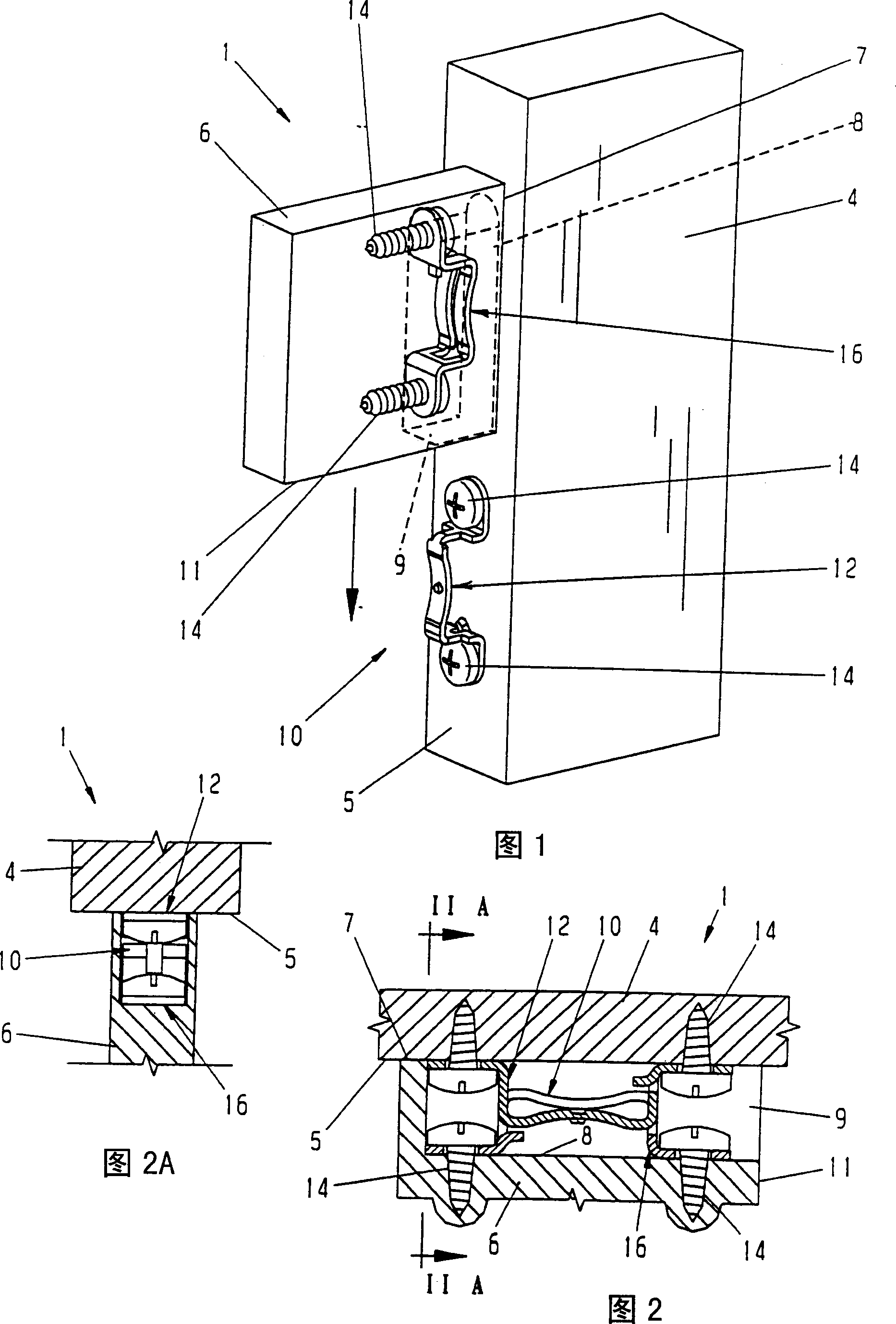 Fastening clamping assembly and connecting structure therewith