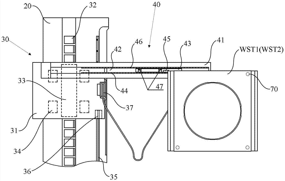 Double-workpiece long-stroke measuring device and method of use thereof