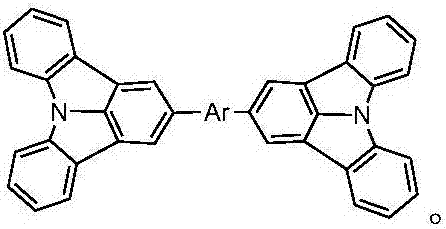 Indolocarbazole-containing organic semiconductor material and application thereof to organic luminous device