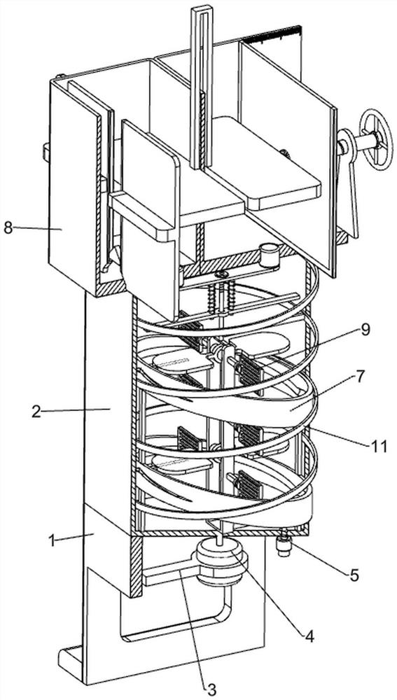 Rapid concentration device for marine biological polypeptide extracting solution