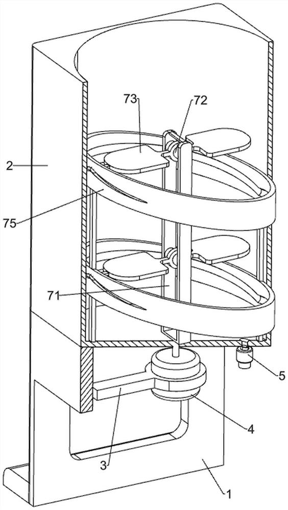 Rapid concentration device for marine biological polypeptide extracting solution