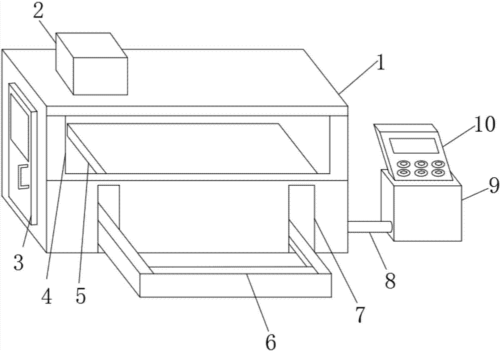 Paint spraying device for wooden door production