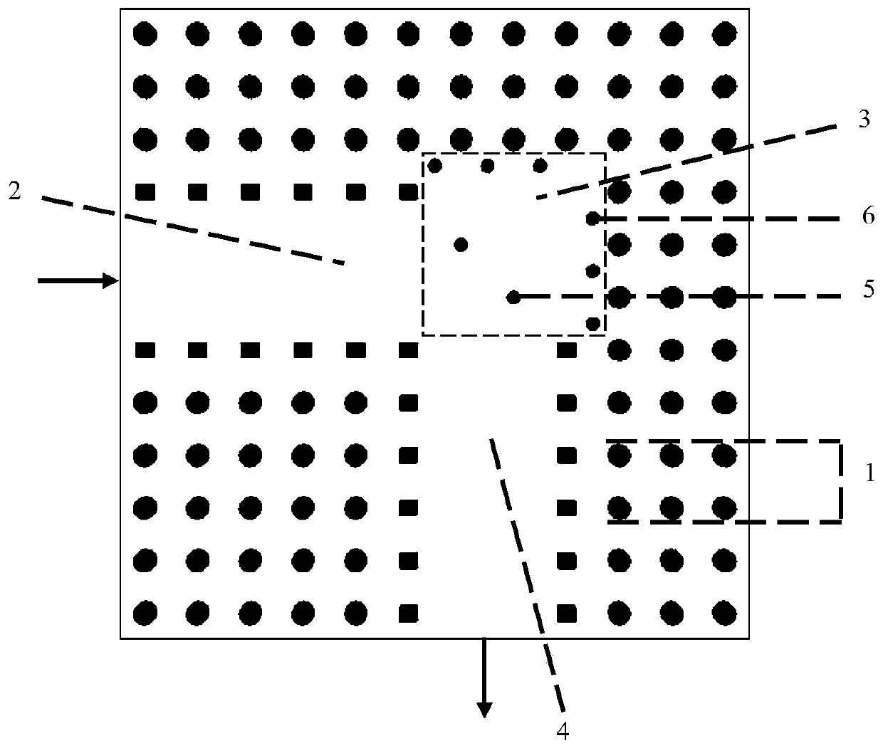 Terahertz photonic crystal bandpass filter with bow-shaped cavity structure