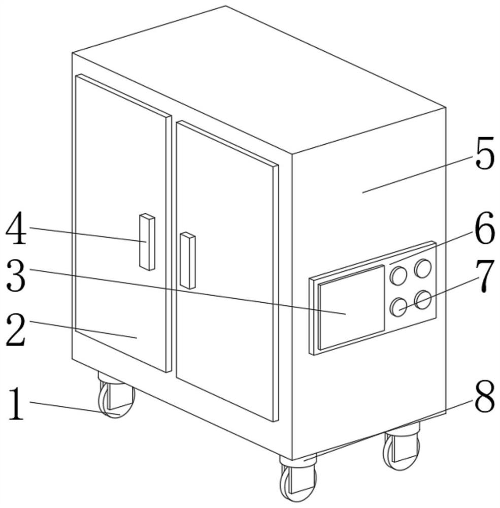 Special disinfection storage device for department of hematology