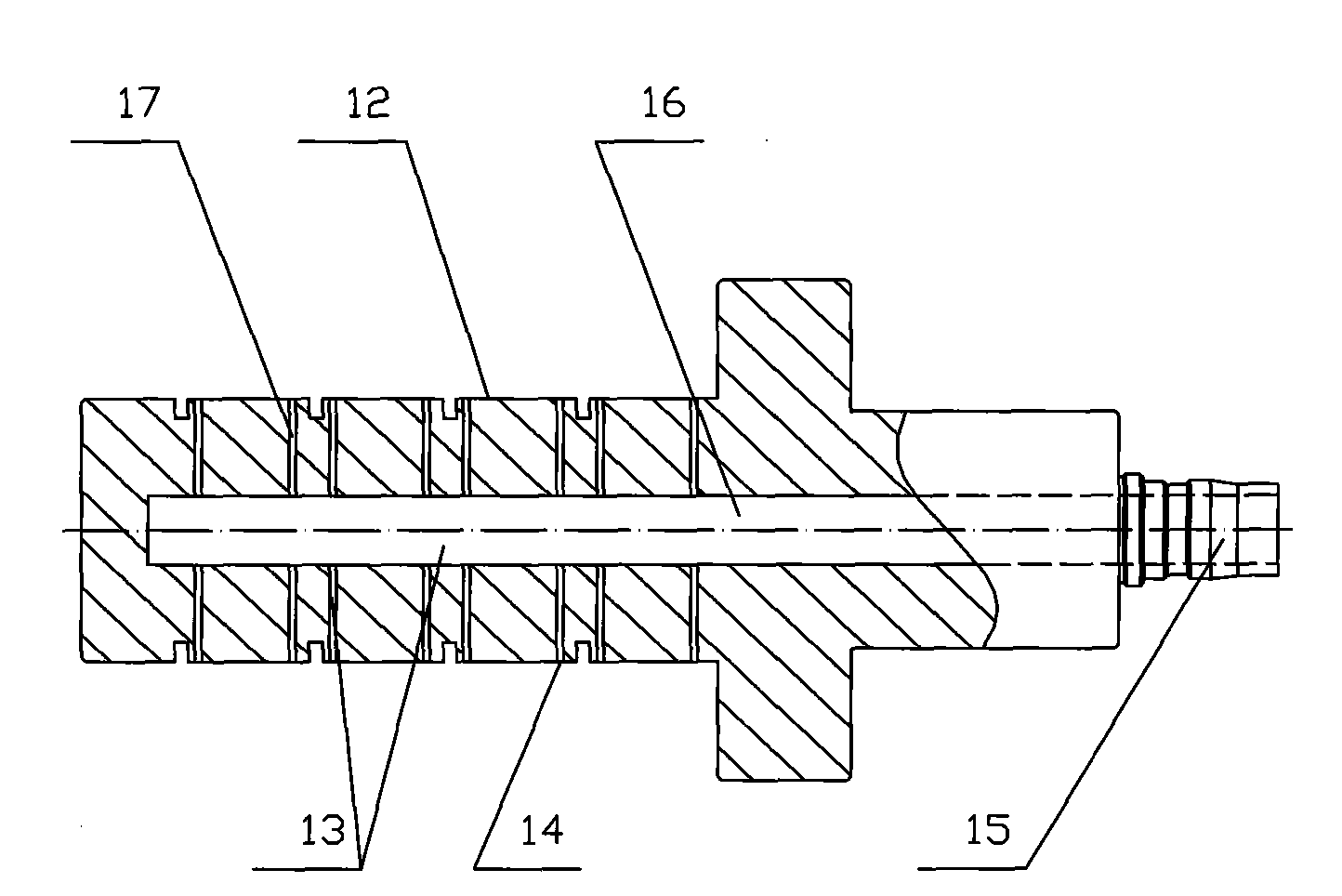 Method for processing automobile buffer block and special clamp used by method