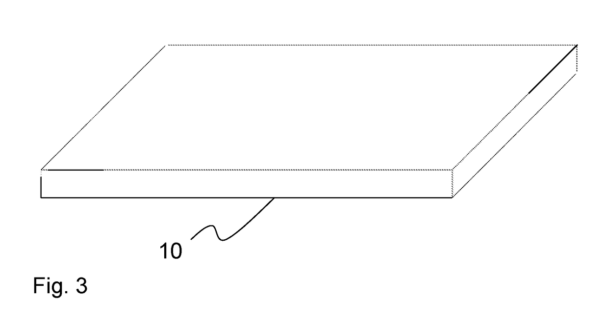 Thin film battery having low fluid content and an increased service life