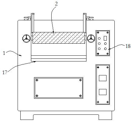 Hidden rubber mixing mill with rubber scraping function for rubber production