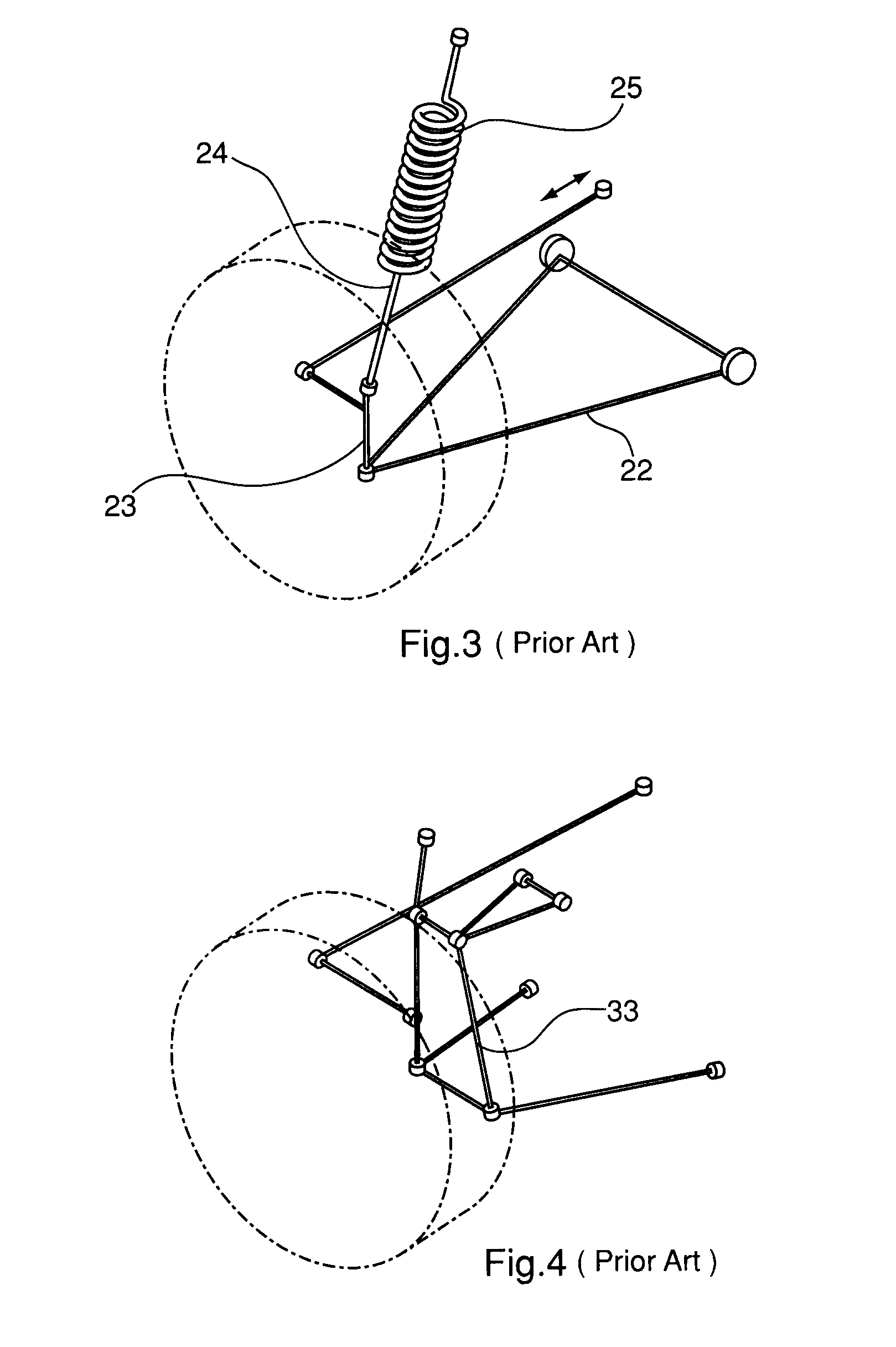 In-wheel suspension system with remote spring and damper means