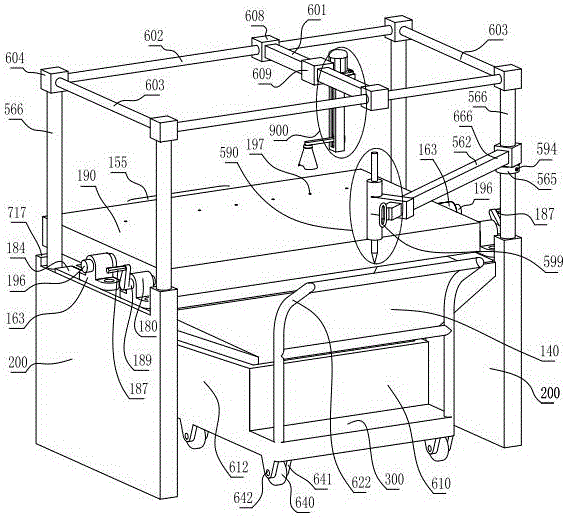 Method for detecting glass by meas of handled table, screws and camera wheel corner clamps