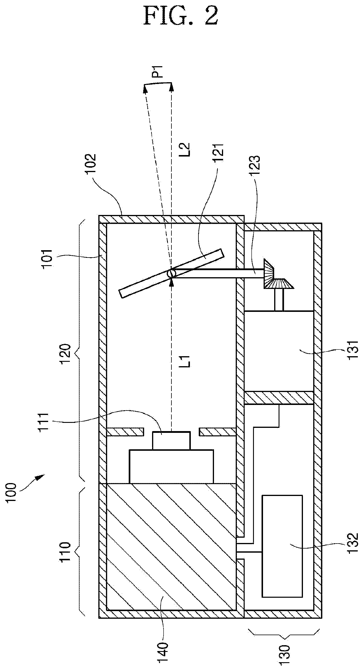 Laser light source device and parking indicator light system including same