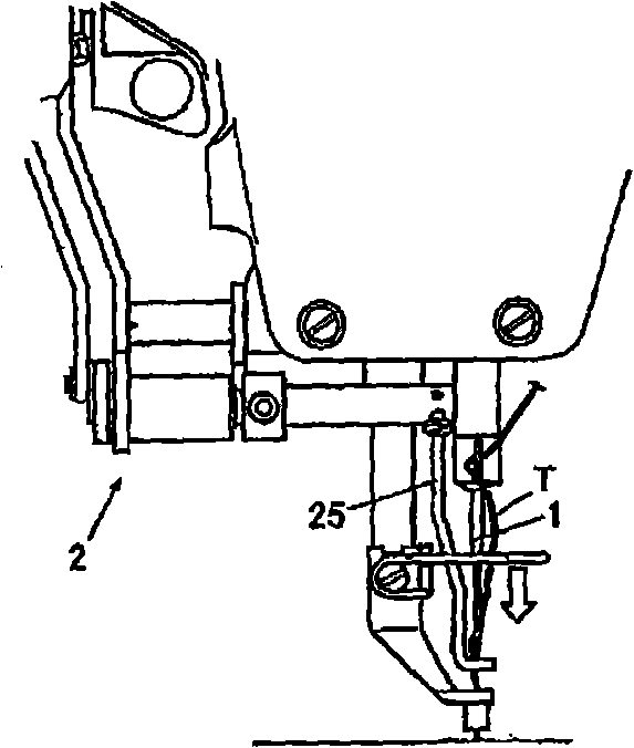 Rotating thread-moving device of sewing machine