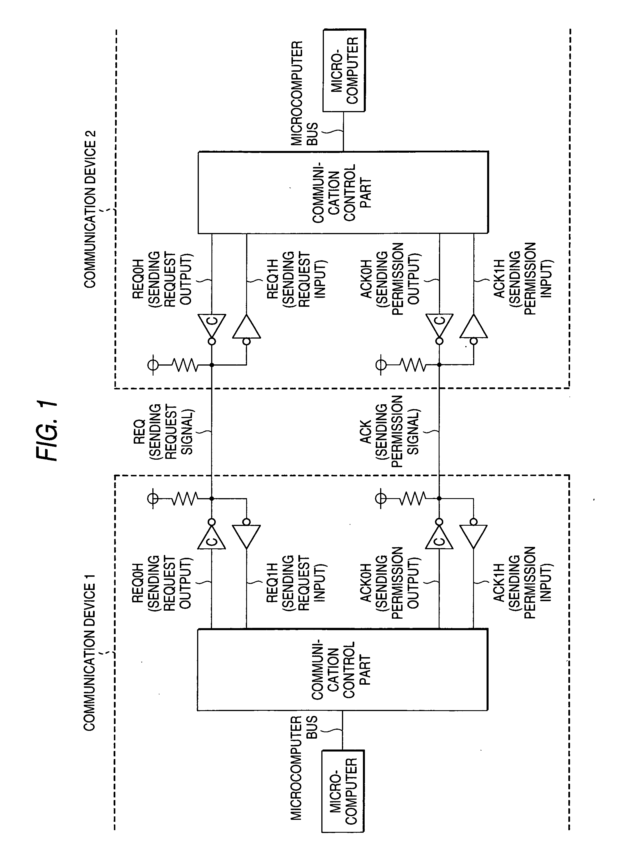 Half-duplex communication control method