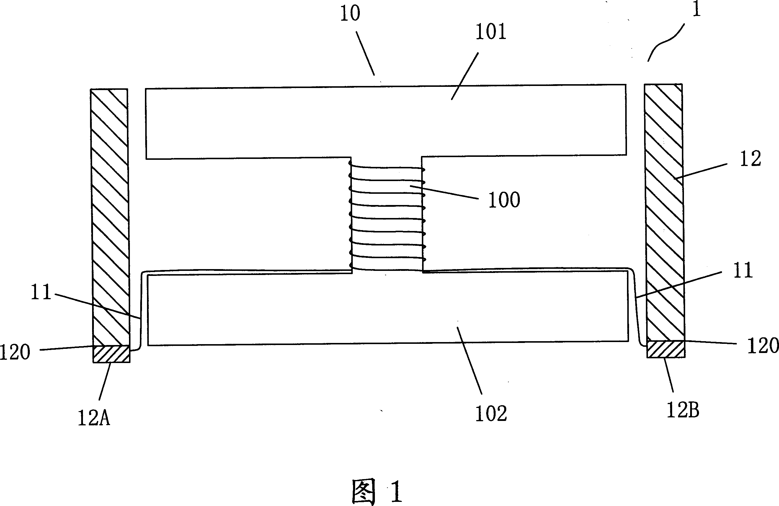 Manufacturing method for adhesive assembly inductance on micro heavy current meter surface