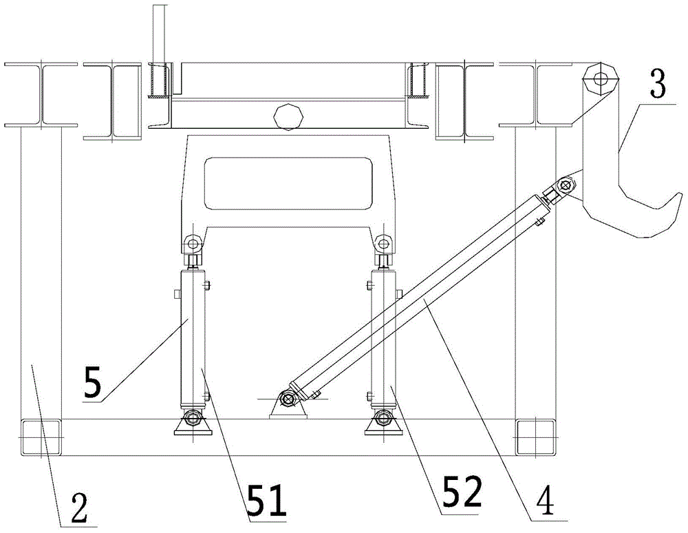 Transferring device used for upper-lower catwalk of pipe rod