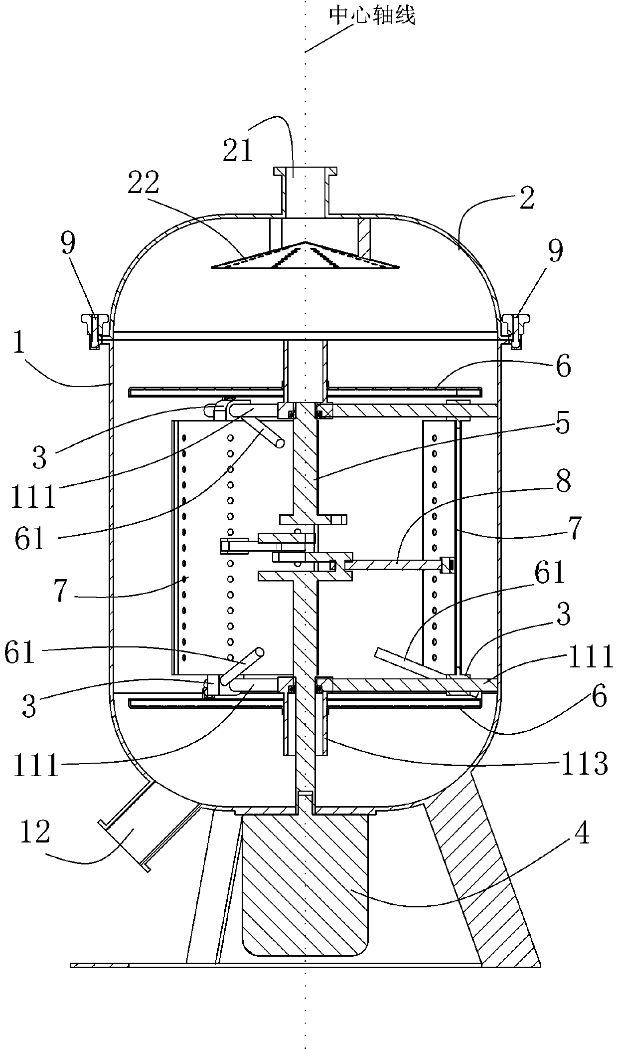 Crankshaft rotary type high-speed bidirectional oscillation stirring robot