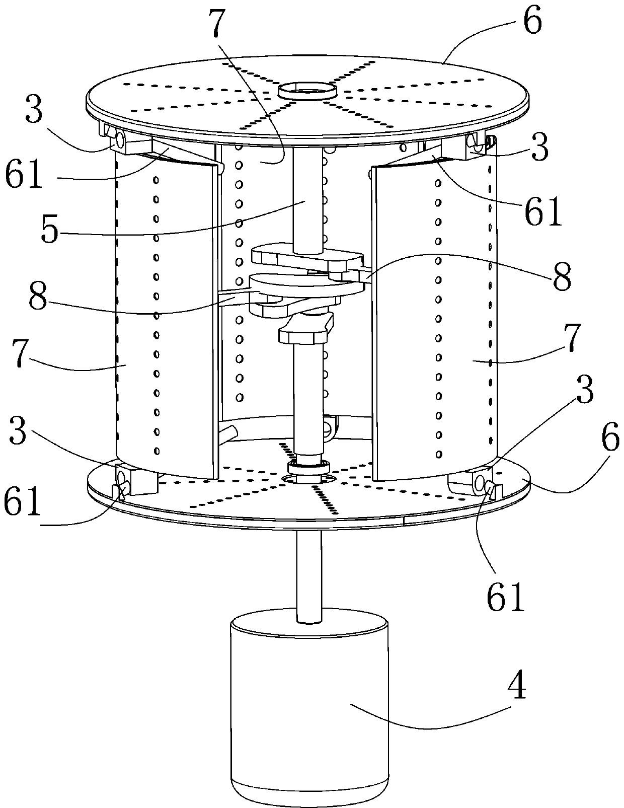 Crankshaft rotary type high-speed bidirectional oscillation stirring robot