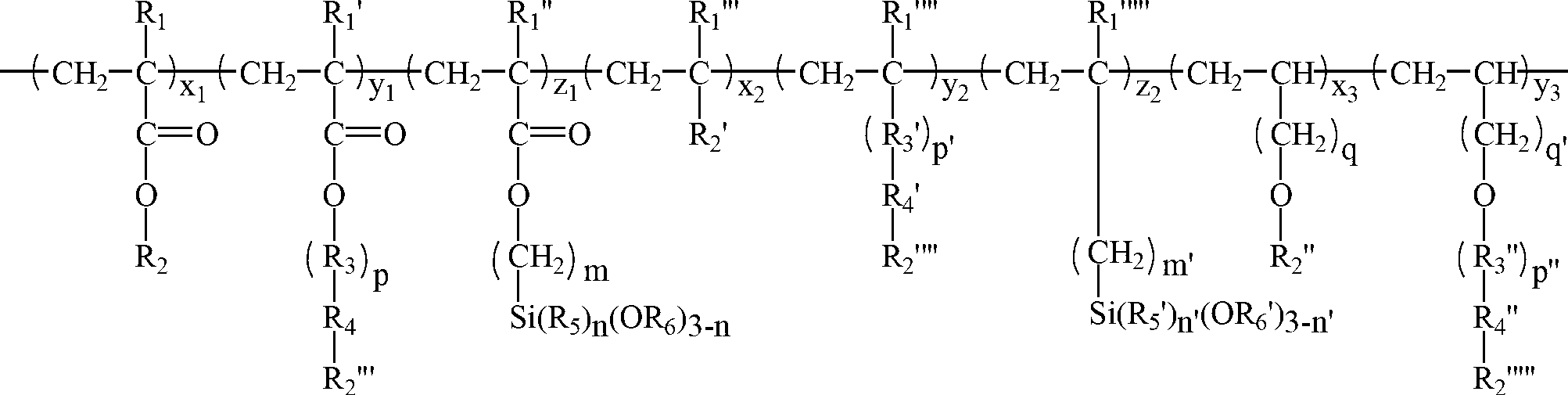 Ultraviolet cross-linked organosilicone modified acrylate copolymer emulsion