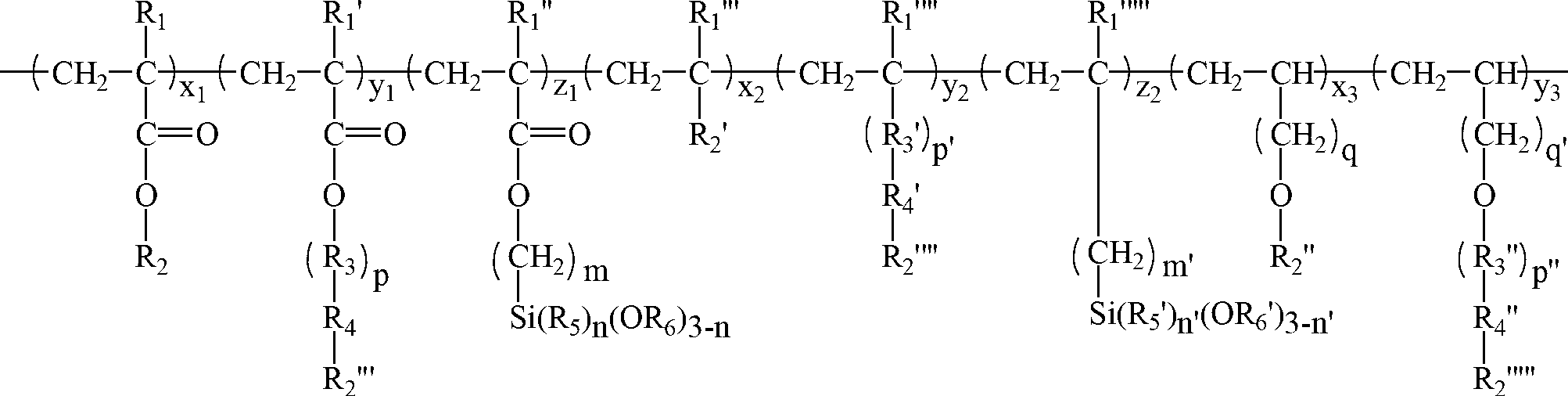 Ultraviolet cross-linked organosilicone modified acrylate copolymer emulsion