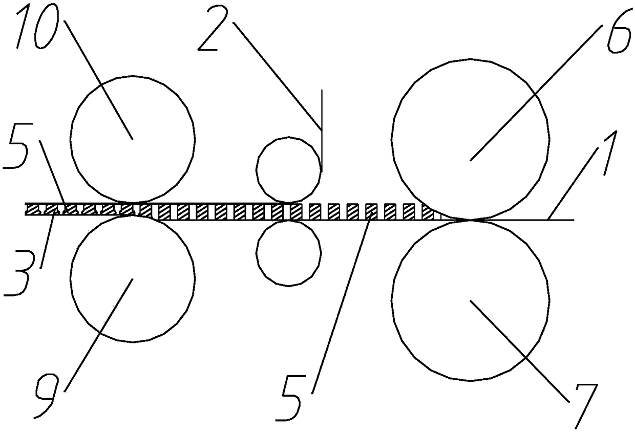 Light-weight automobile damping rubber sheet and manufacturing process and device thereof