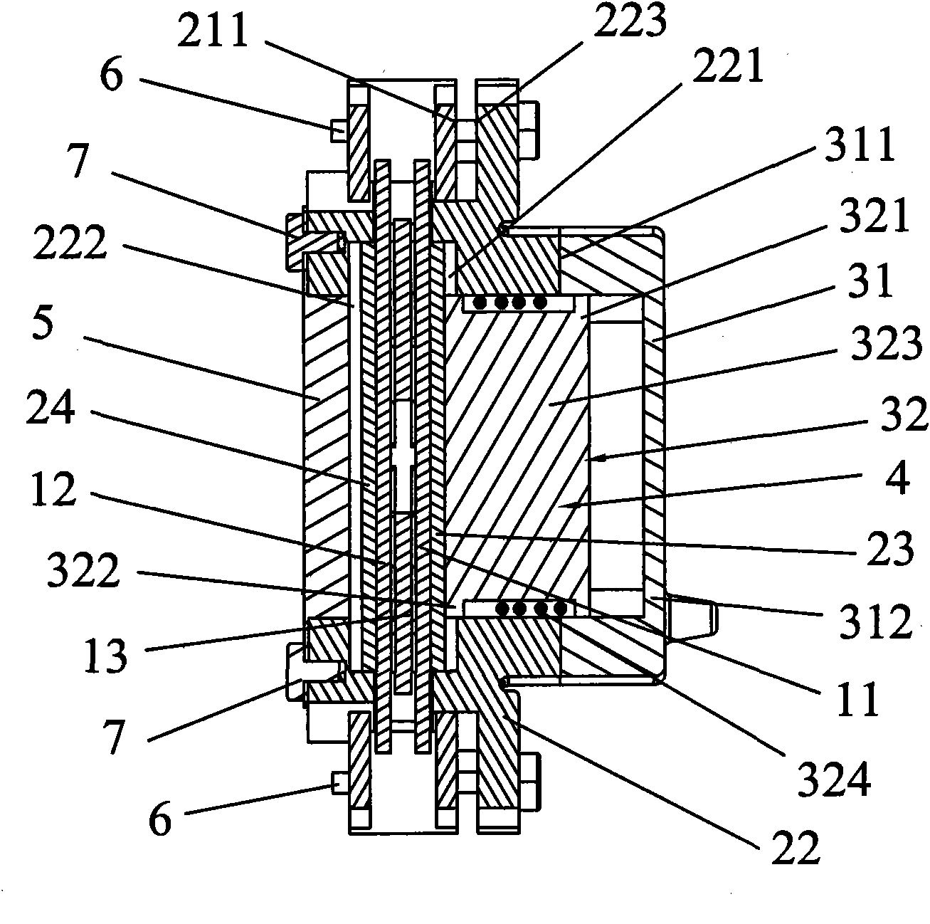 Brake and braking energy reclaiming system with same