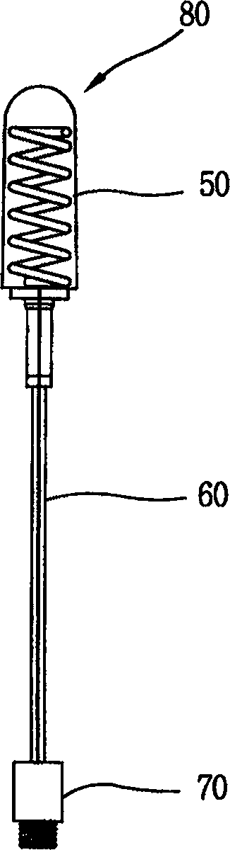 Performance improved structure and method of mobile communication terminal antenna