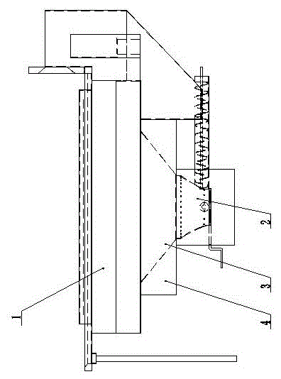 Water storage type heat-dissipation anti-coking structure of biomass burner