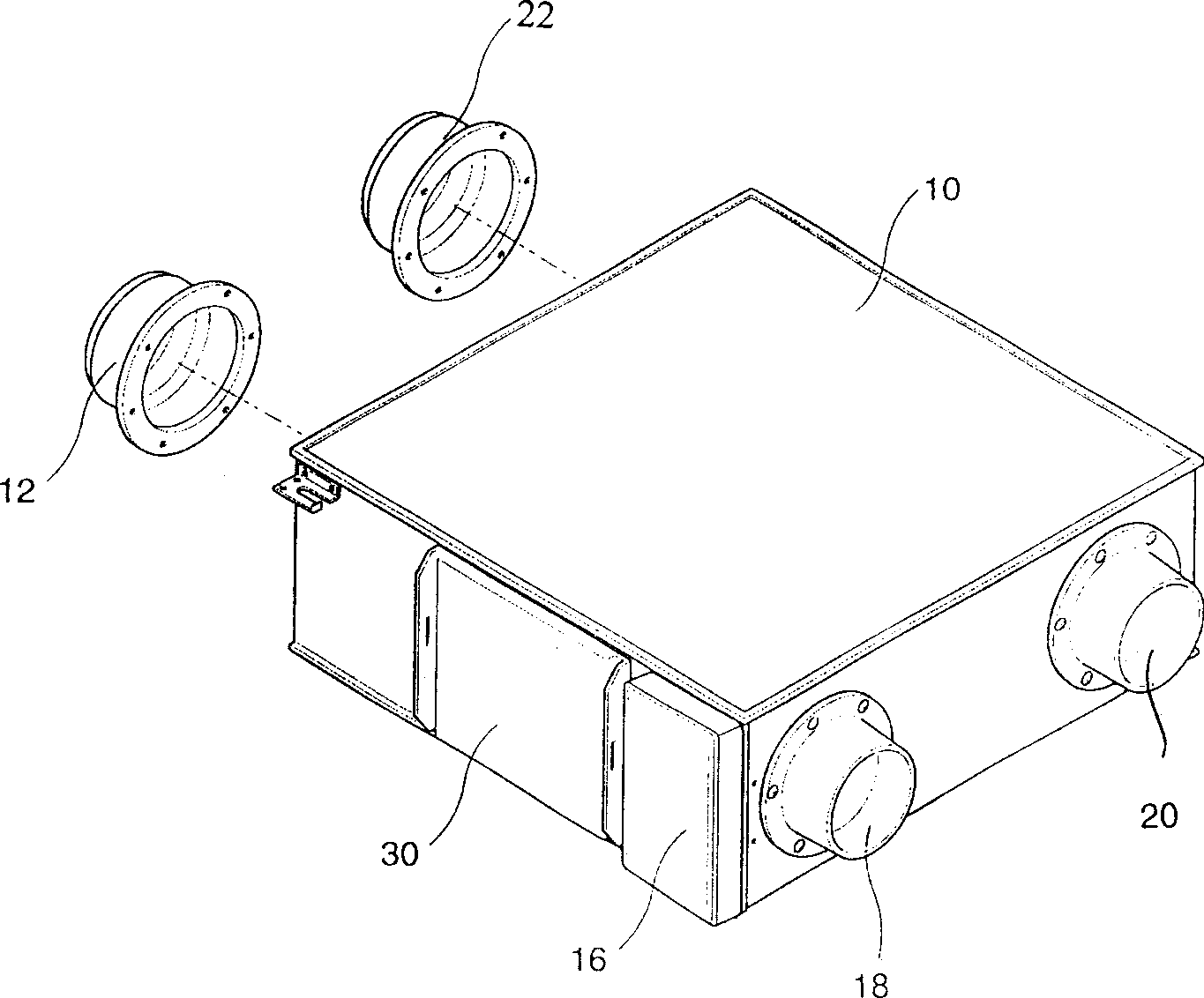 Structure for installing checking up door of ventilation system