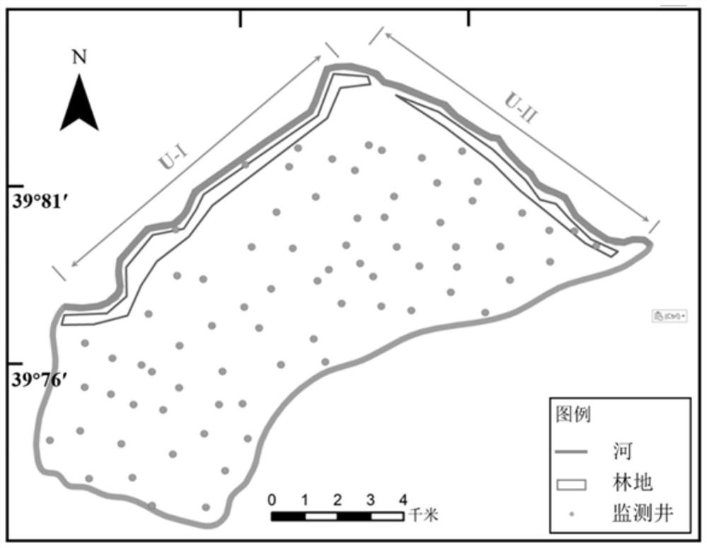 Safe drinking water area determination method for three-dimensional dynamic groundwater pollution simulation based on Modflow model