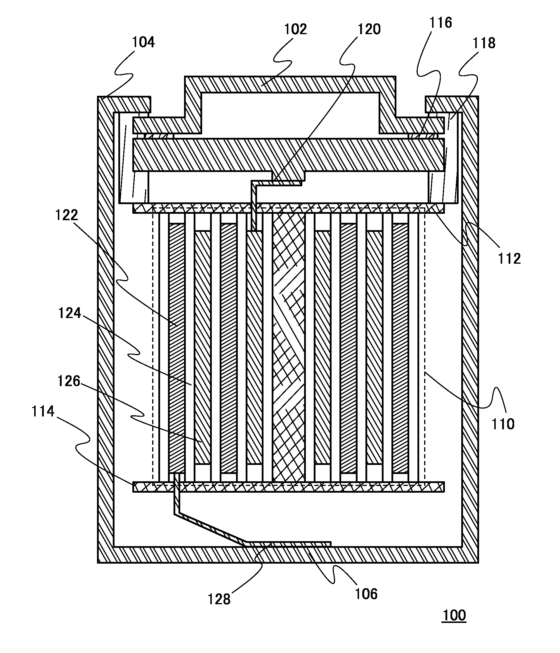 Secondary battery and method for forming electrode of secondary battery