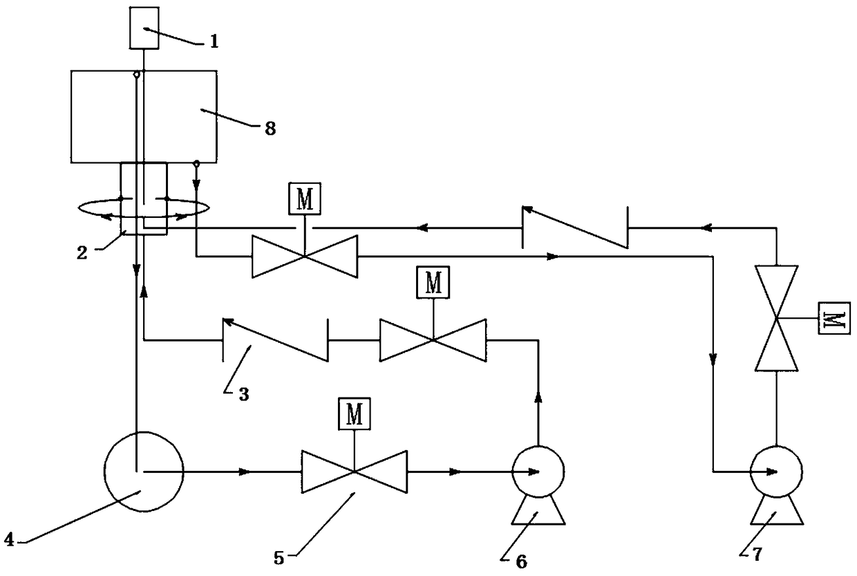 Automatic measuring device for water content of wellhead liquid and measuring method thereof