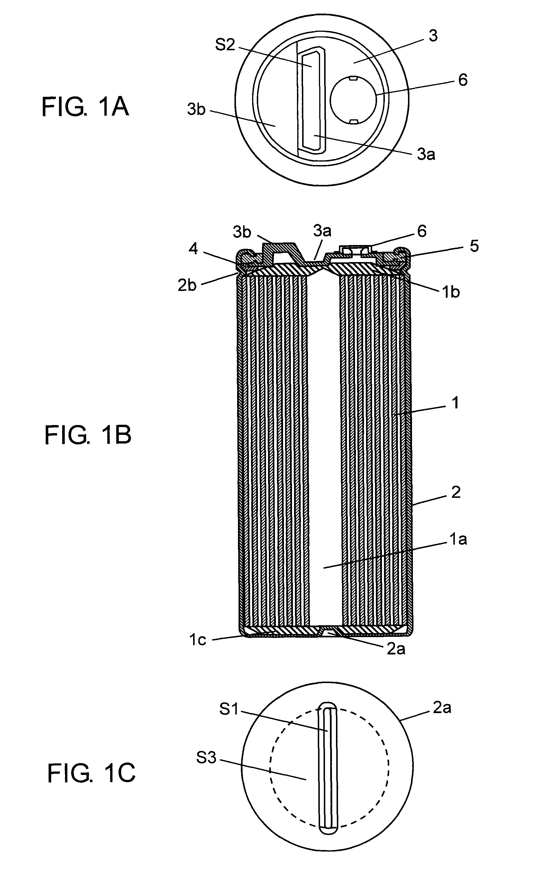 Capacitor with defined terminal plate and housing joint areas